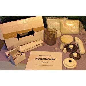 Vintage Tilia Food Saver Vacuum Sealer Machine with Extras Made In Italy